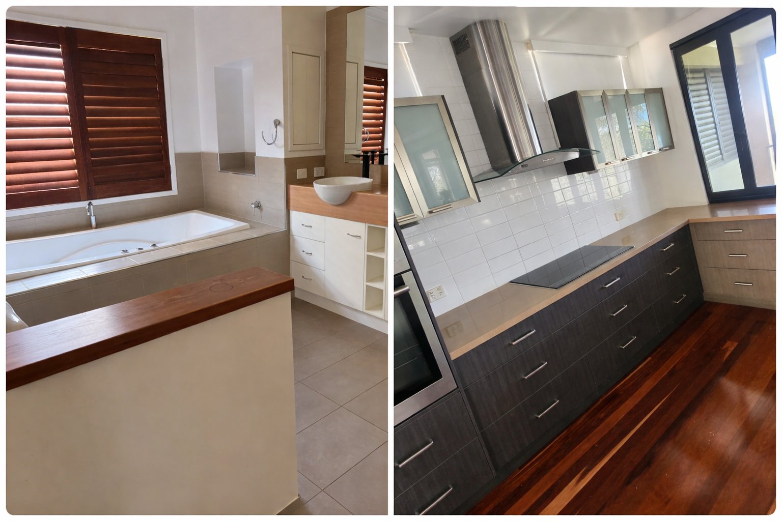 Bond cleaning service in Griffin QLD – kitchen and bathroom cleaned during end of lease move out cleaning